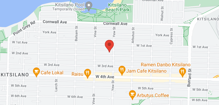 map of 106 2211 W 2ND AVENUE
